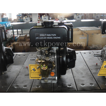 Black Air-Cooled Diesel Engine Set (170F)